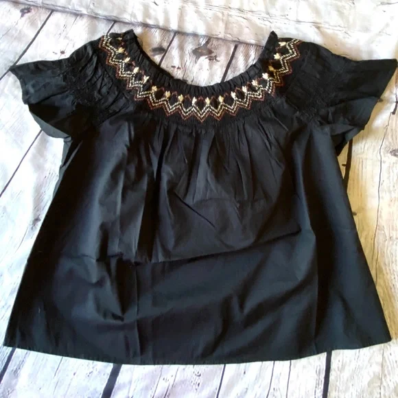 NWT Old Navy Off-the-Shoulder Flutter Sleeve Top - Picture 2 of 10